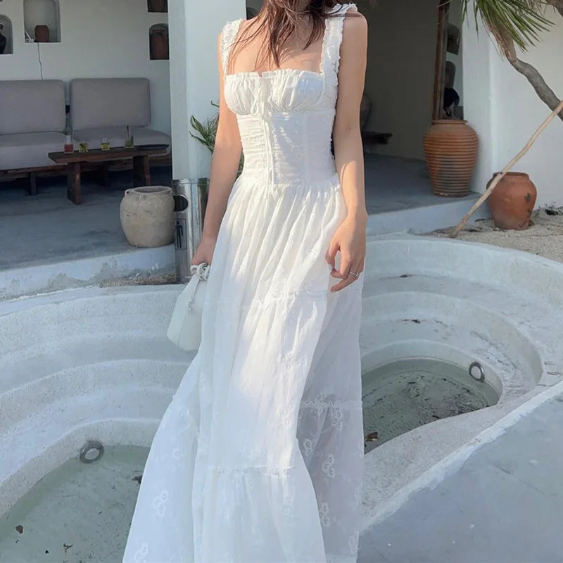 Square-Neck Maxi Dress