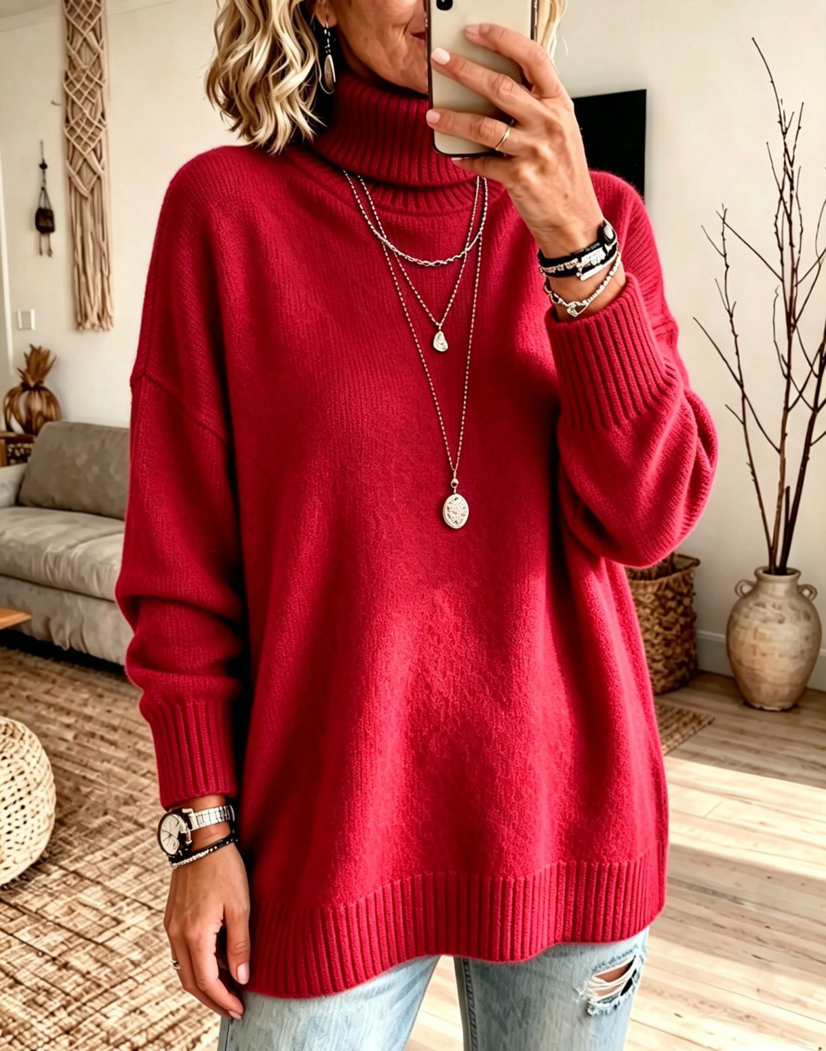 Ambleside Oversized Roll-Neck Jumper