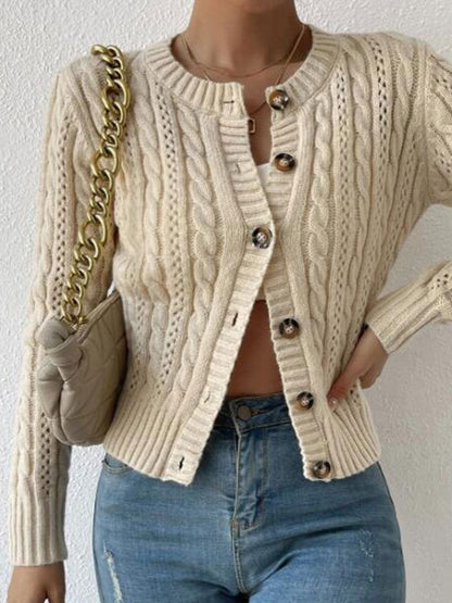 Margot Cable-Knit Cardigan