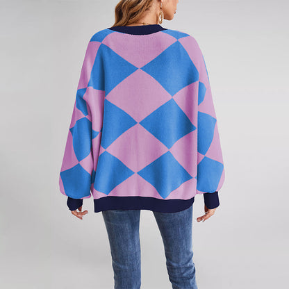 Sienna Diamond-Knit Cardigan