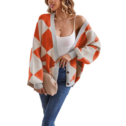 Sienna Diamond-Knit Cardigan