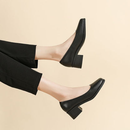 Marlow Leather Low-Heel Loafers