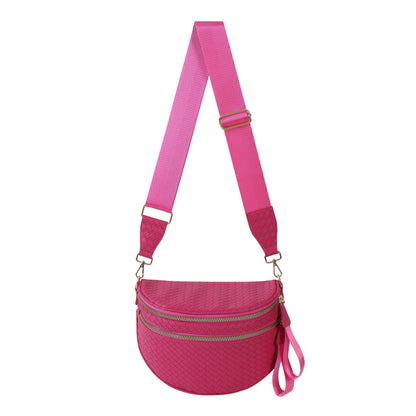 Woven Leather Bum Bag