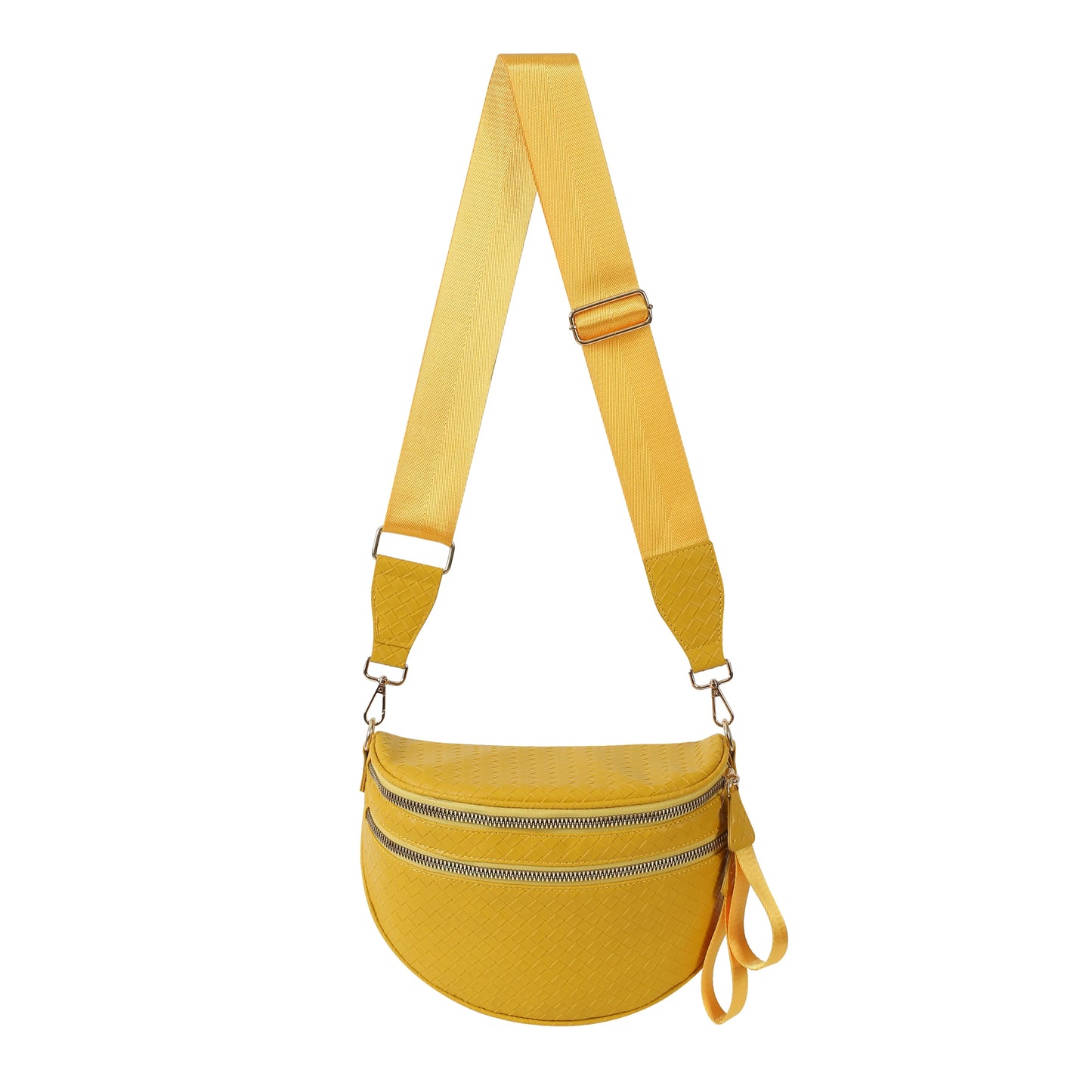 Woven Leather Bum Bag
