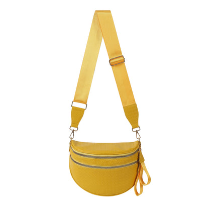 Woven Leather Bum Bag