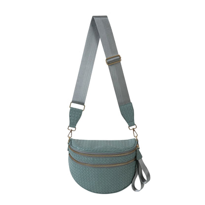 Woven Leather Bum Bag