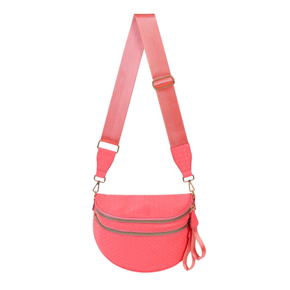 Woven Leather Bum Bag