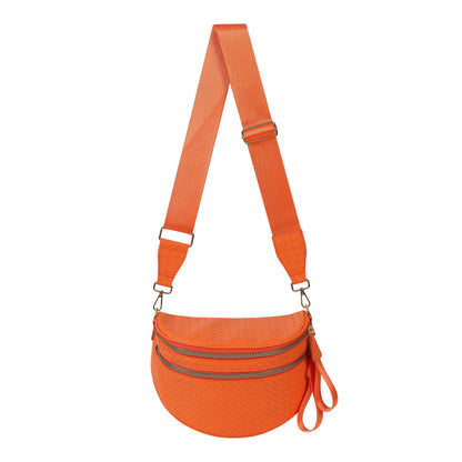 Woven Leather Bum Bag
