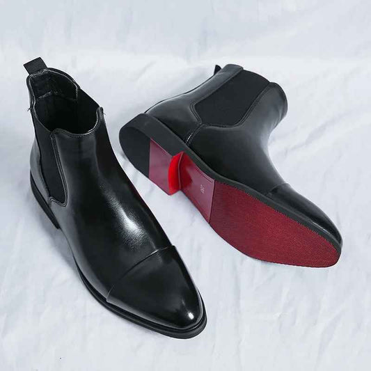 Calvino Leather Chelsea Boots