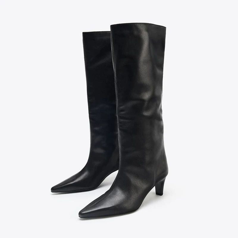 Camille Pointed Knee Boots