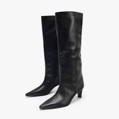 Camille Pointed Knee Boots