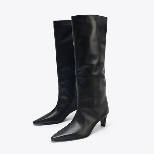 Camille Pointed Knee Boots