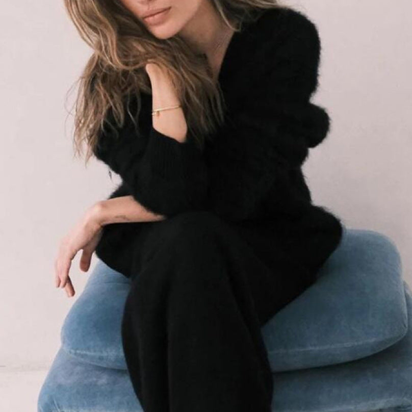 Primrose Velvet-Knit Cardigan