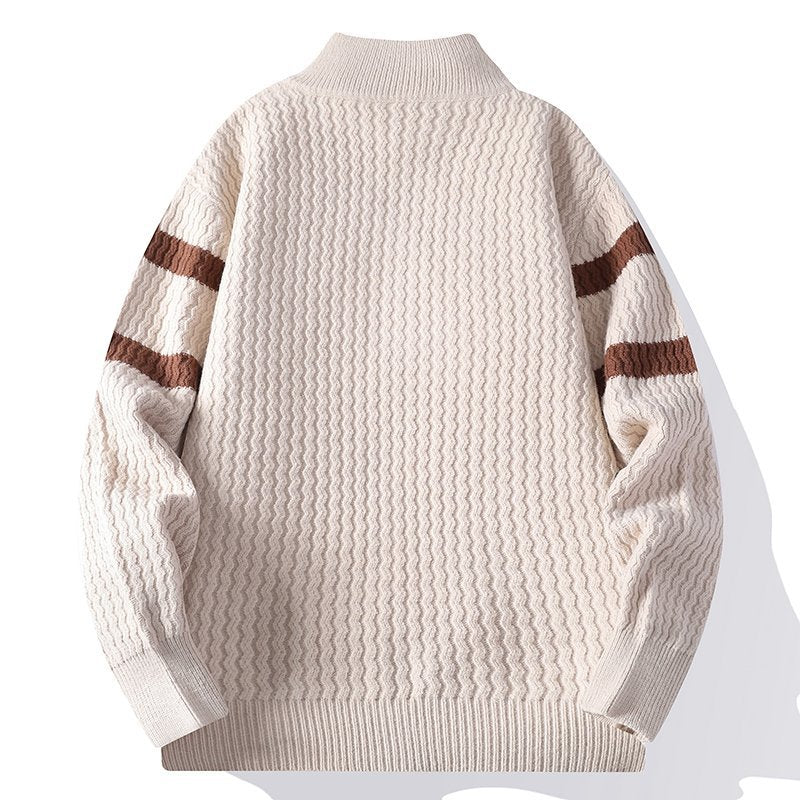 Ellesmere Striped Zip-Up Knit Jacket