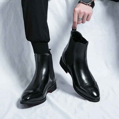 Calvino Leather Chelsea Boots