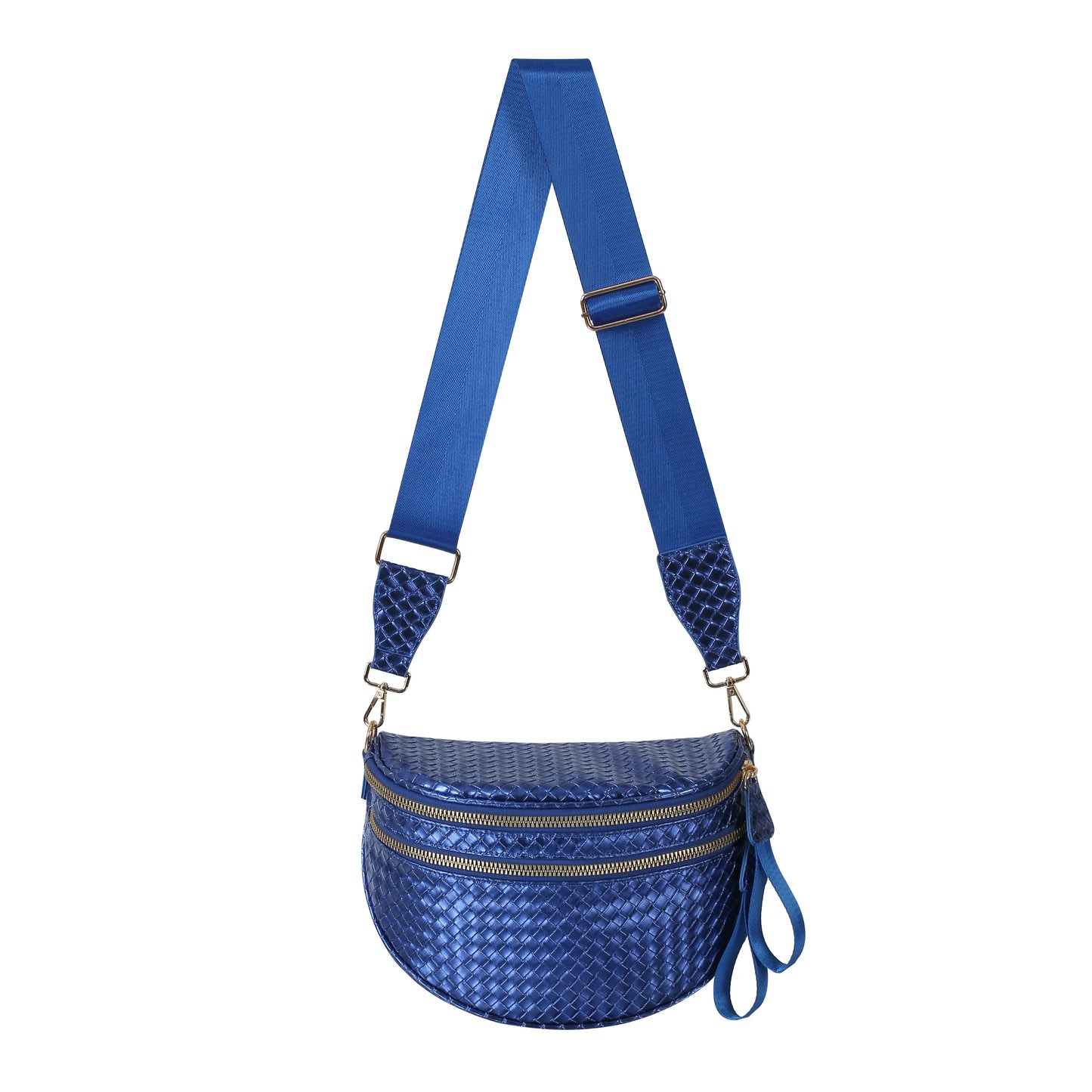 Woven Leather Bum Bag