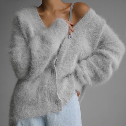 Primrose Velvet-Knit Cardigan