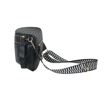 Woven Leather Bum Bag