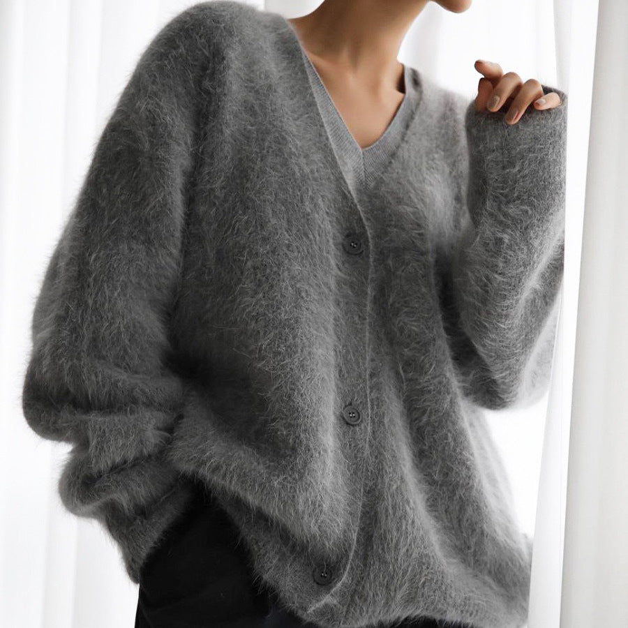 Primrose Velvet-Knit Cardigan