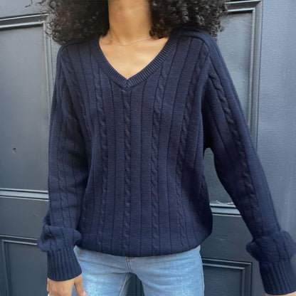 Richmond Relaxed V-Neck Knit Jumper