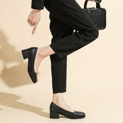 Marlow Leather Low-Heel Loafers