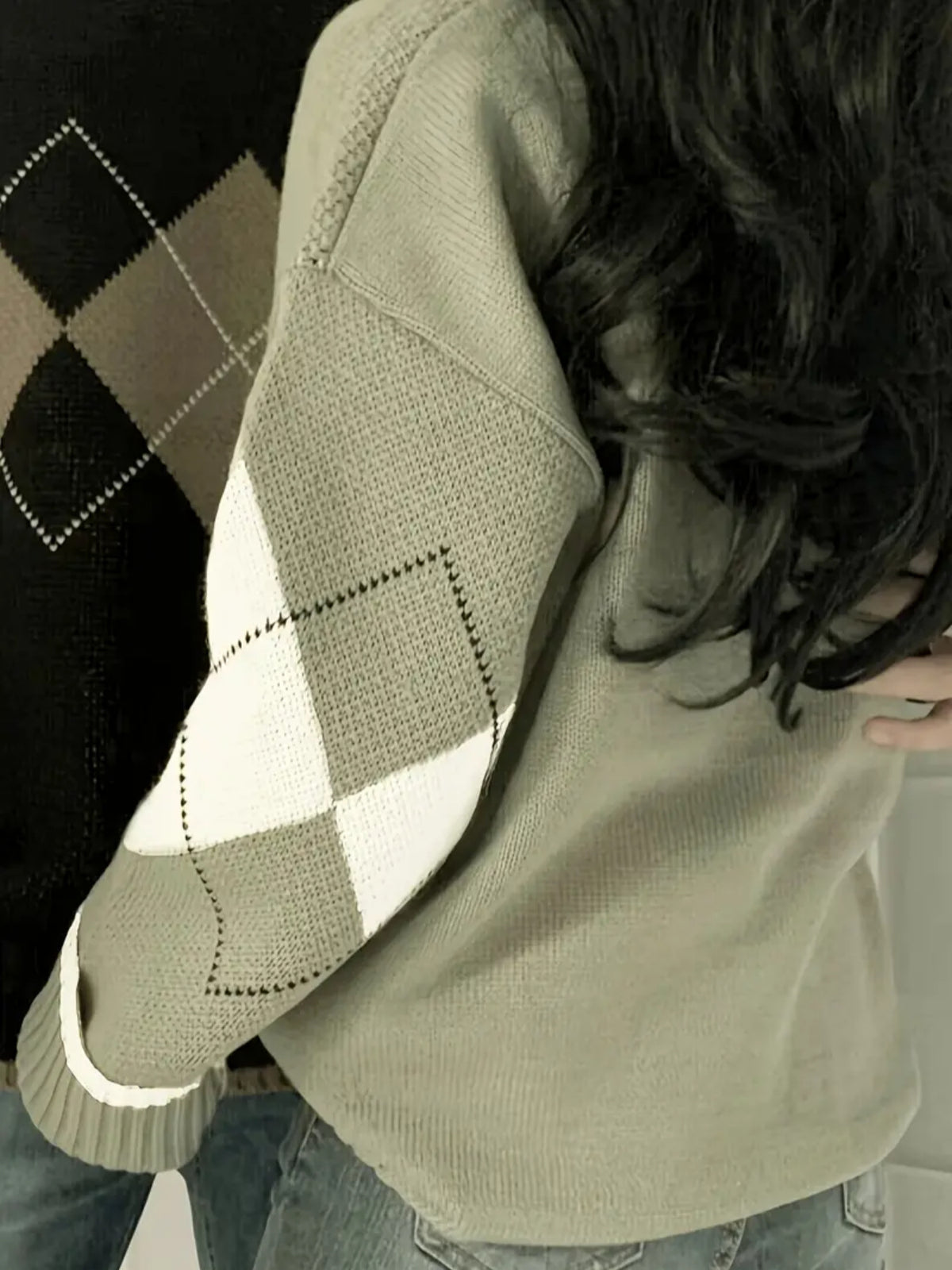 Whitby Diamond-Knit Crew Jumper