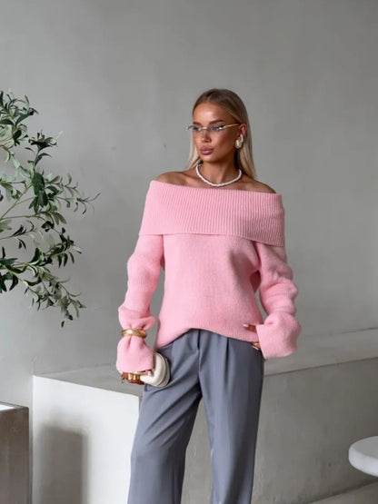 Notting Hill Chunky Bardot Jumper