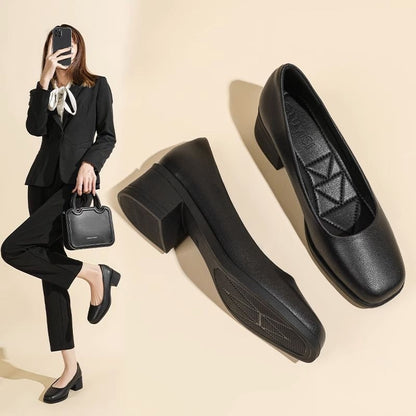 Marlow Leather Low-Heel Loafers