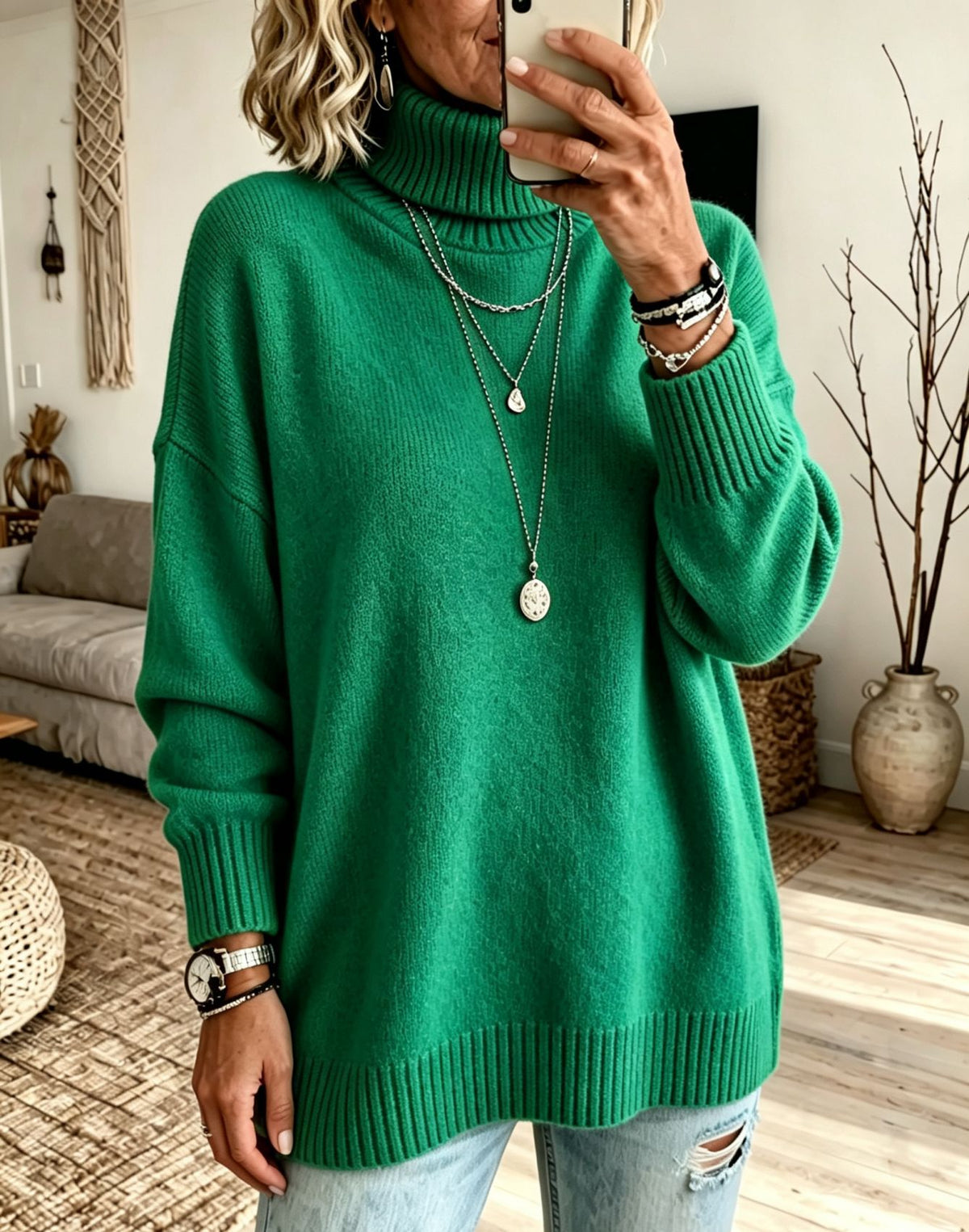 Ambleside Oversized Roll-Neck Jumper