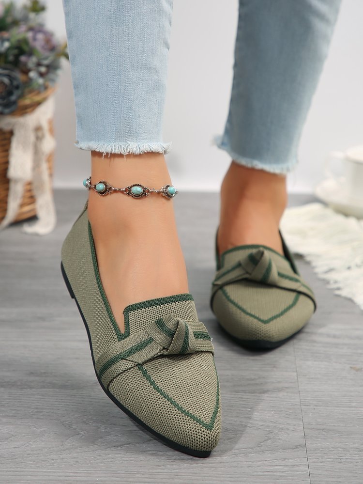 Hampstead Flyknit Pointed-Toe Flats