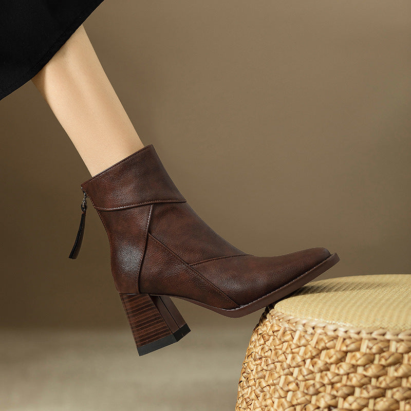 Florence Chunky Heel Boots