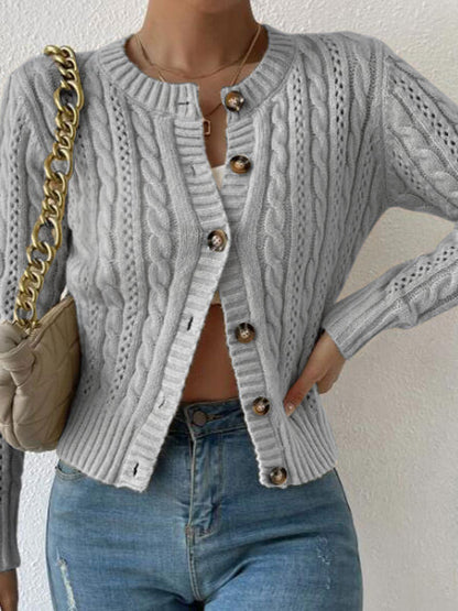 Margot Cable-Knit Cardigan
