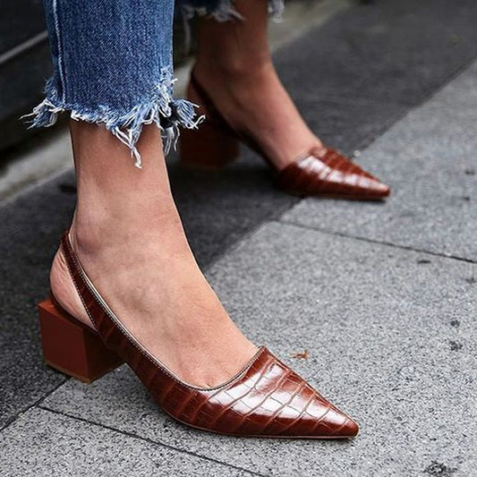 Women Retro Plaid Strap Sandals