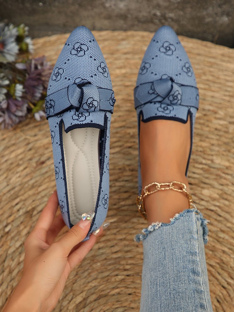 Hampstead Flyknit Pointed-Toe Flats