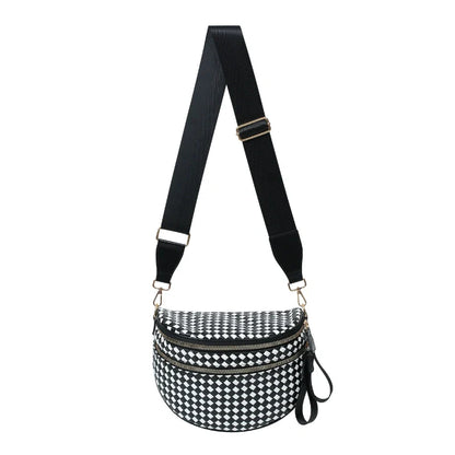 Woven Leather Bum Bag