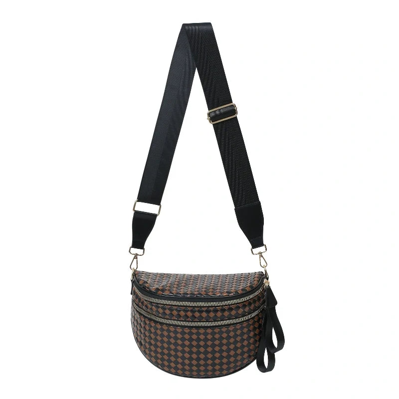 Woven Leather Bum Bag
