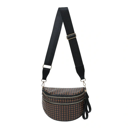 Woven Leather Bum Bag