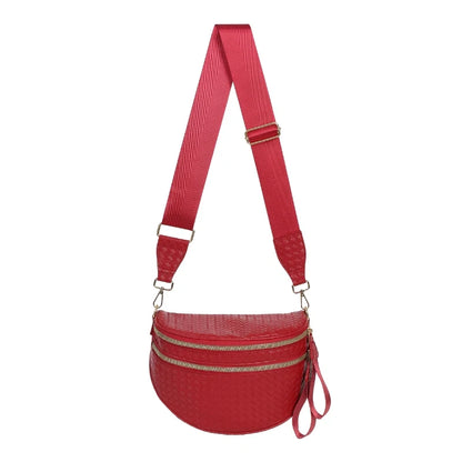 Woven Leather Bum Bag