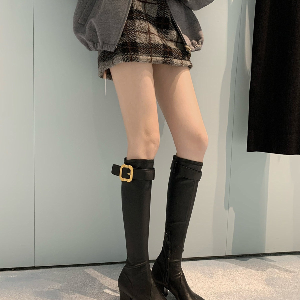 Windsor Gold-Buckle Boots