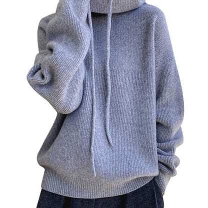 Windermere Cowl-Neck Drawstring Knit Jumper