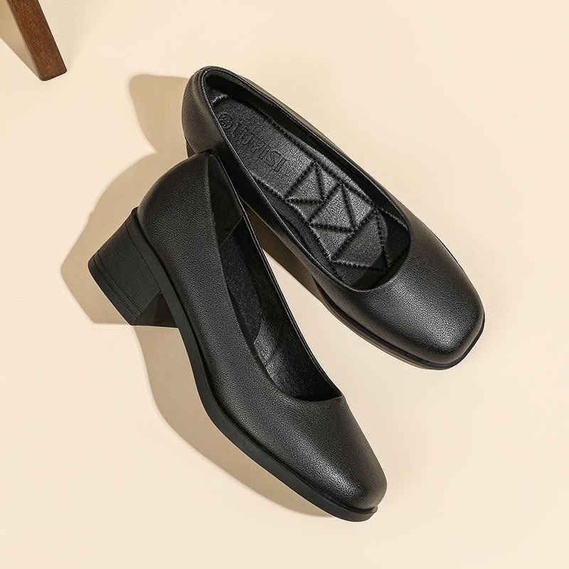 Marlow Leather Low-Heel Loafers
