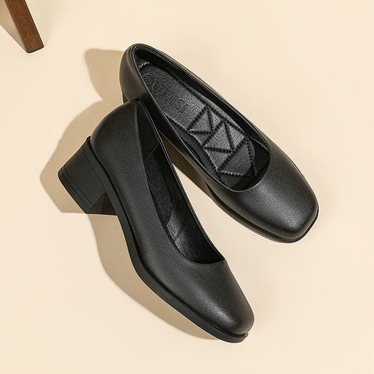 Marlow Leather Low-Heel Loafers