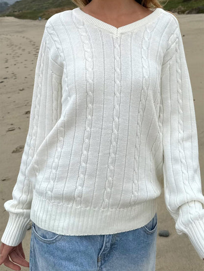 Richmond Relaxed V-Neck Knit Jumper