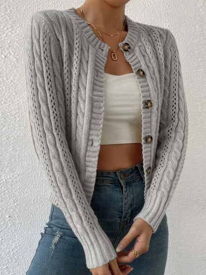 Margot Cable-Knit Cardigan