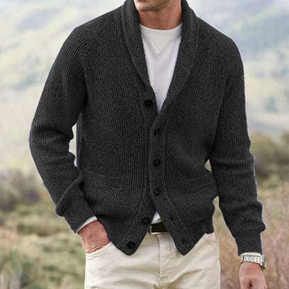 Sussex Thickened Lapel Cardigan
