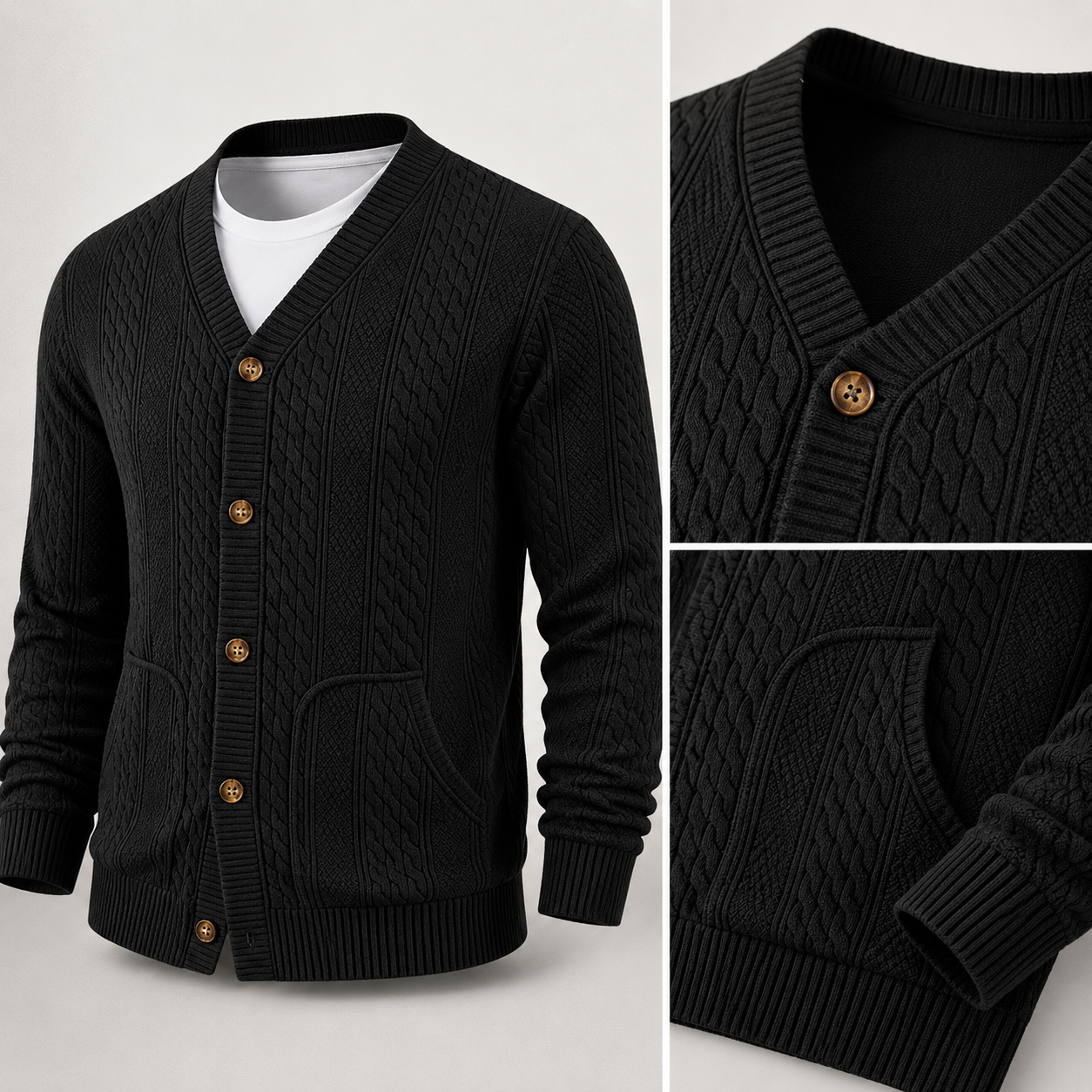 Bellmont V-Neck Knit Cardigan