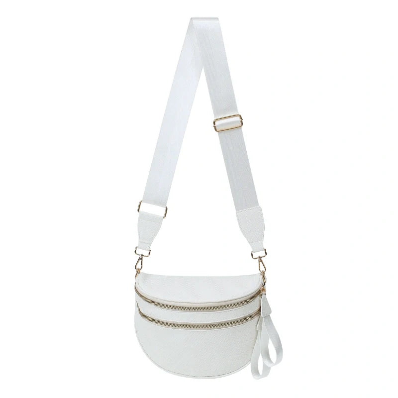 Woven Leather Bum Bag