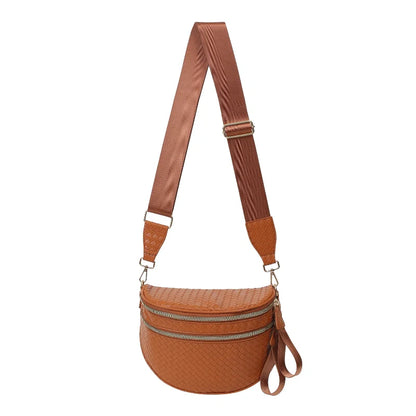Woven Leather Bum Bag
