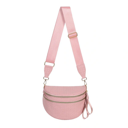 Woven Leather Bum Bag