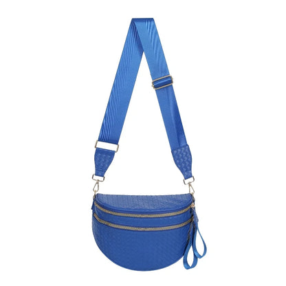Woven Leather Bum Bag